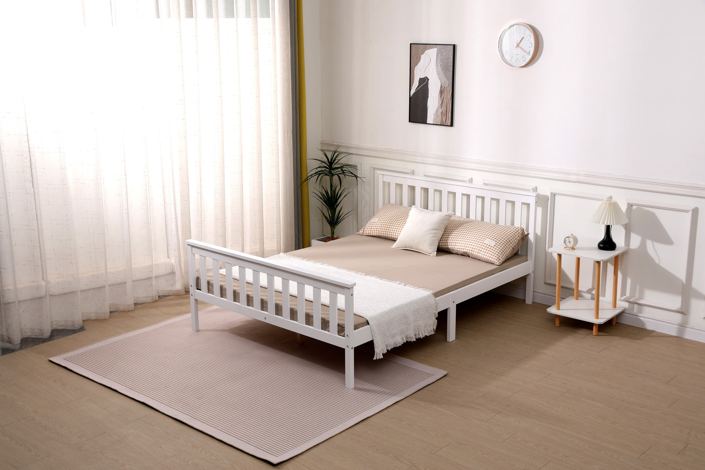 Starlight Beds Somnium Shaker Wooden Bed Frame White