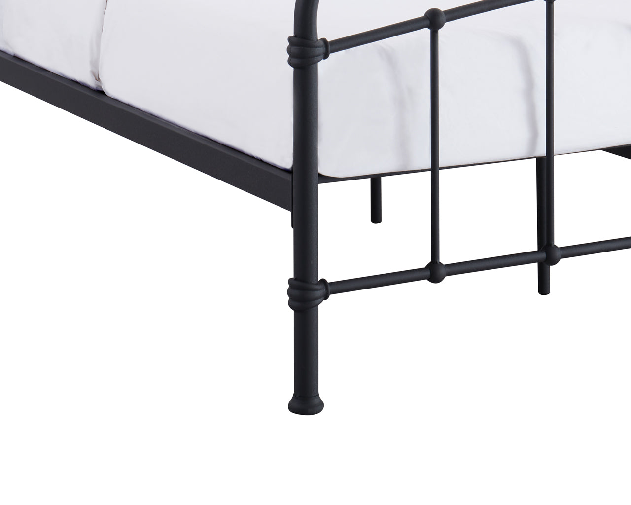 Stratos Black Metal Bed