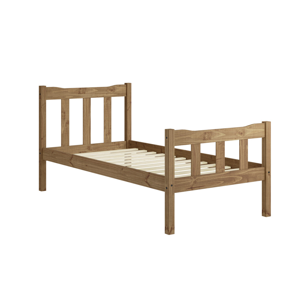 Elara Wooden Bed Pine