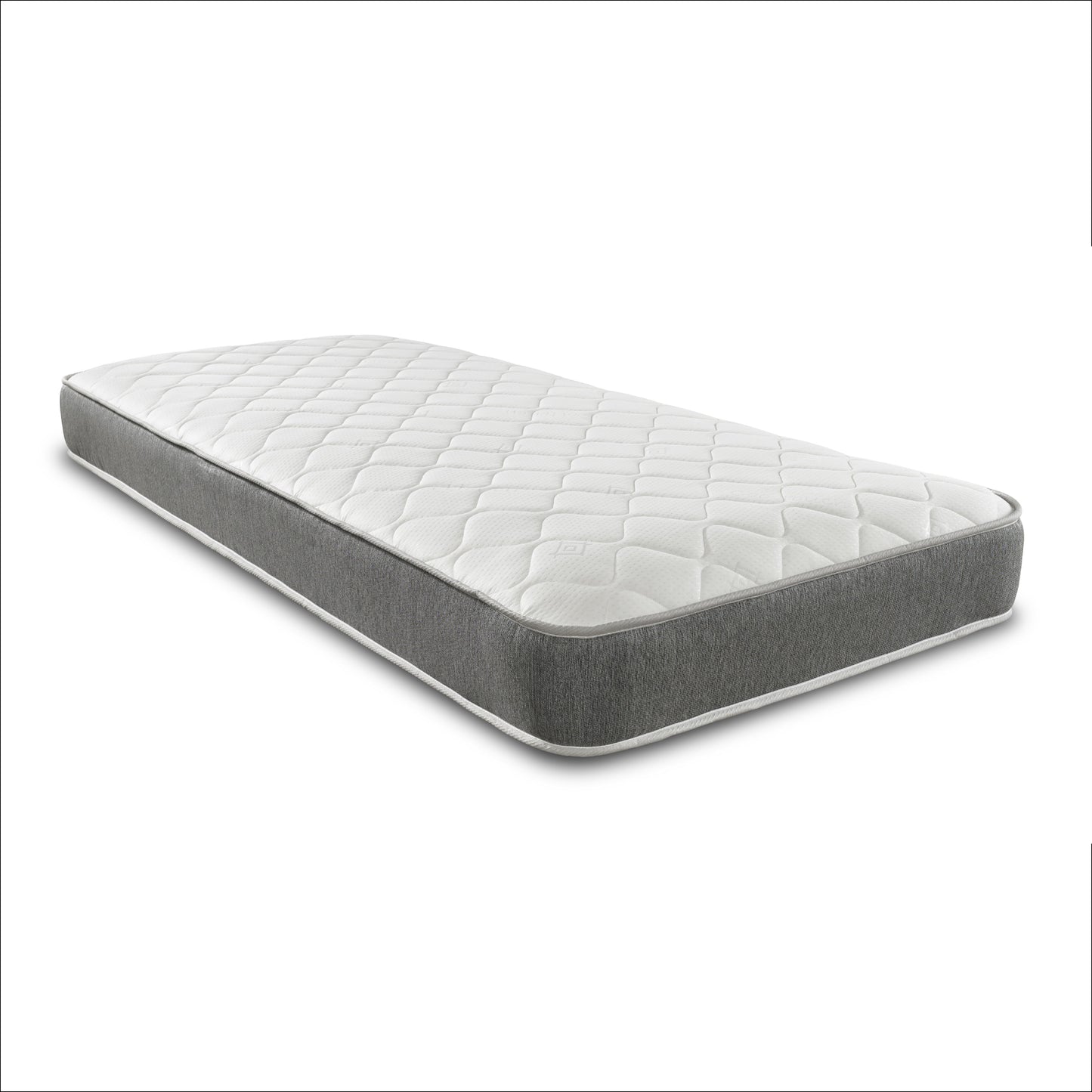 7" Deep Hybrid Grey Memory Foam with Bonnell Spring Mattress