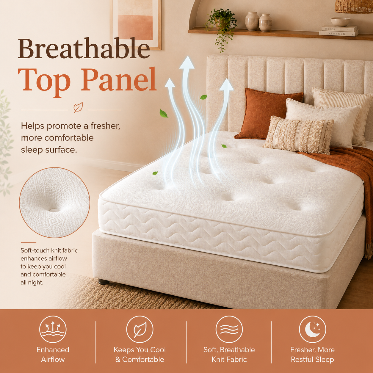 Galaxy 20 Tufted Memory Foam with Continuous Coil Springs Mattress