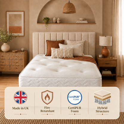 Galaxy 20 Tufted Memory Foam with Continuous Coil Springs Mattress