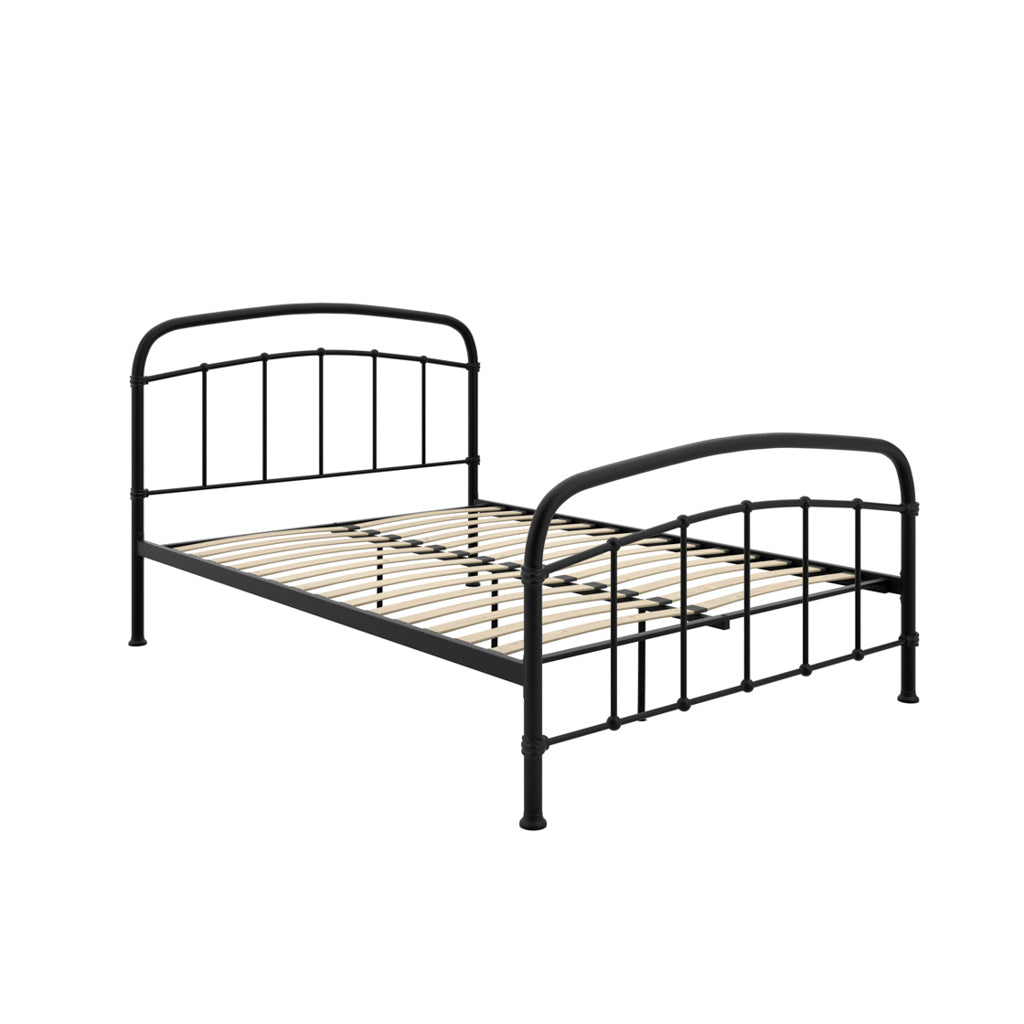 Stratos Black Metal Bed