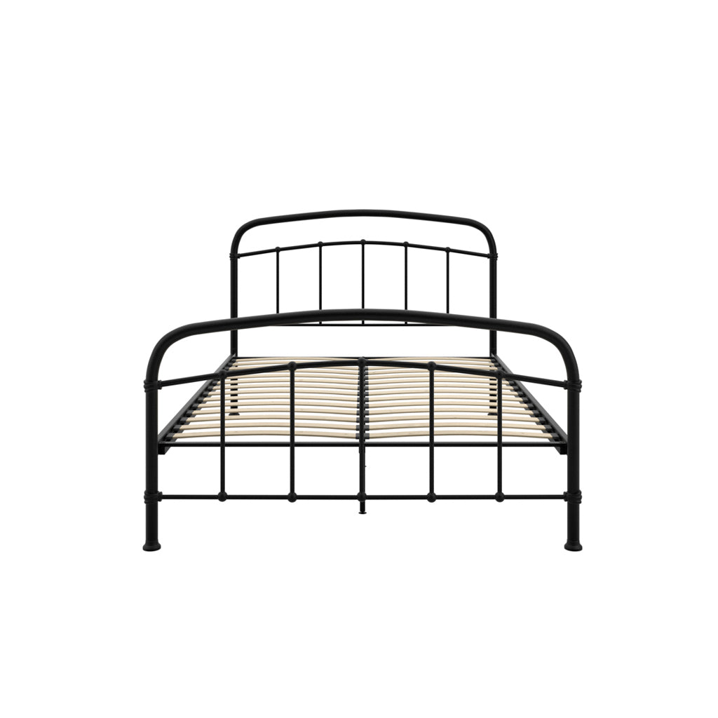 Stratos Black Metal Bed