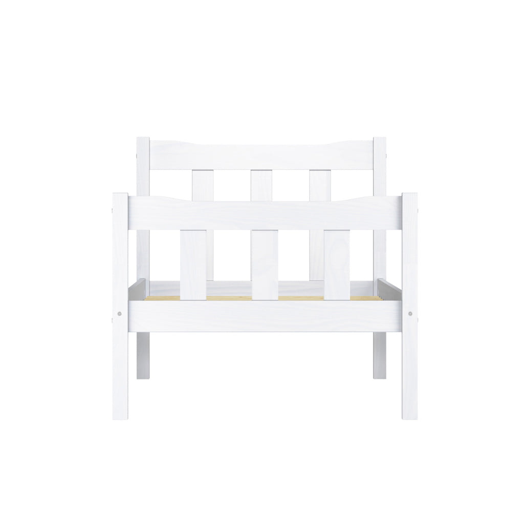 Elara Wooden Bed White