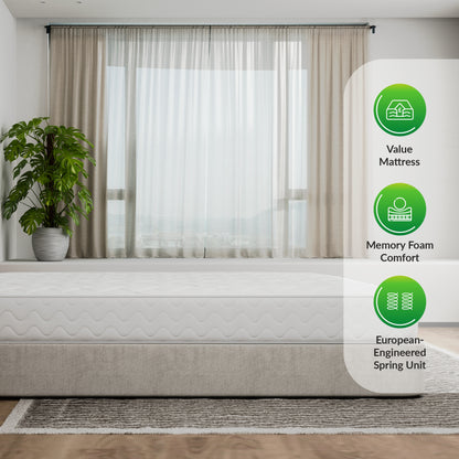Starlight Beds SoftCore Hybrid Memory Foam and Coil Spring Mattress